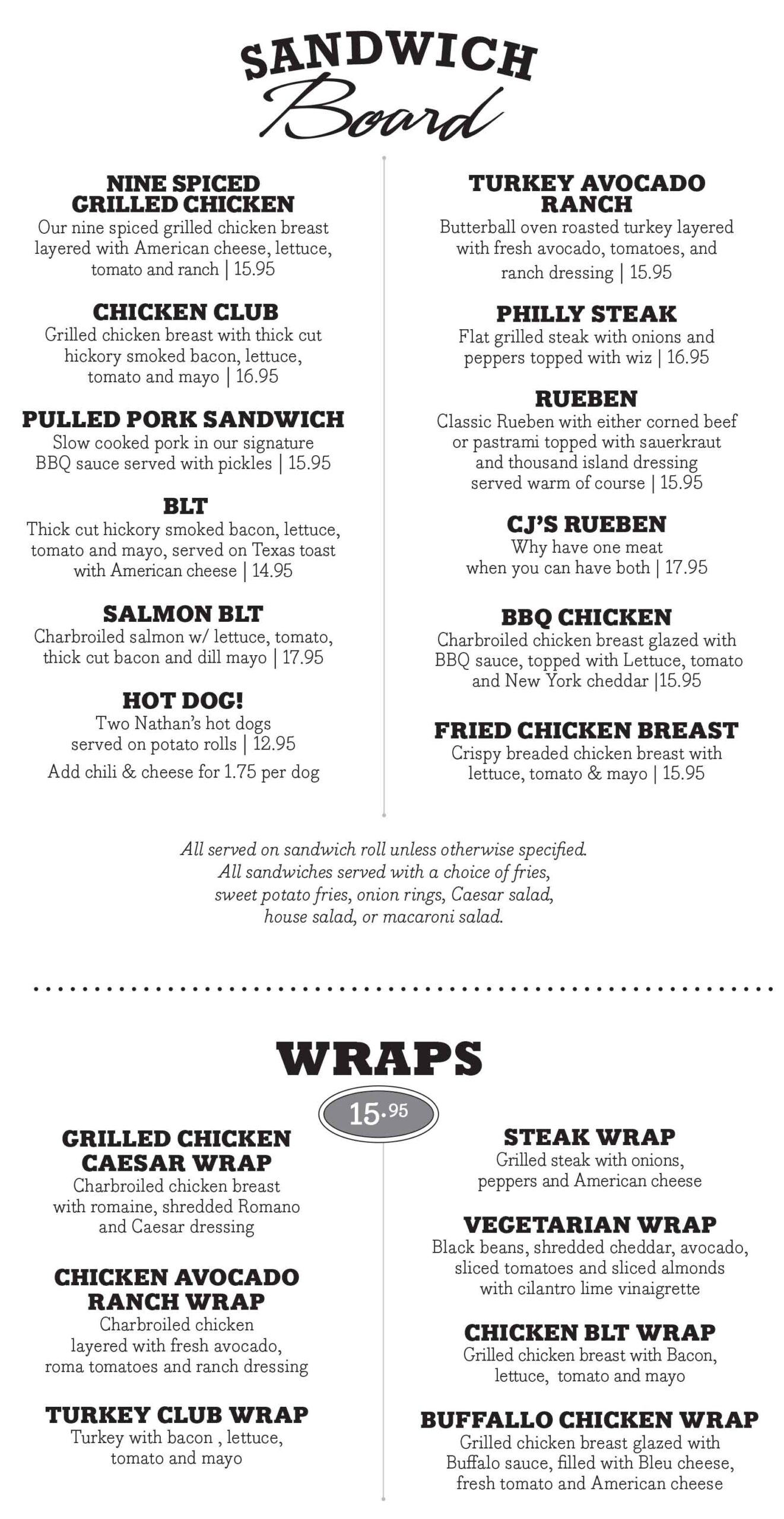 JDs Pub Brew Hooker Ave Sandwich Board, Wraps January 2026